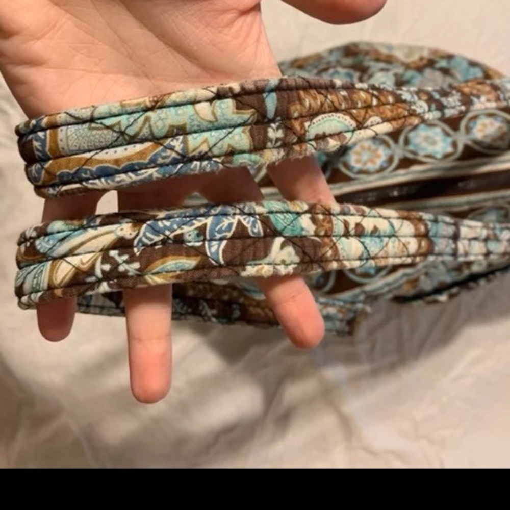 Medium Vera Bradley Zipper Tote In Java Blue - image 4